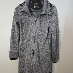 Calvin Klein Women's Black and Gray Utility Jacket